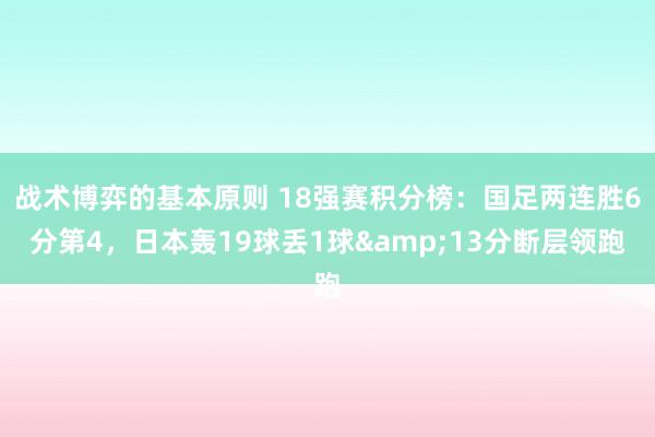 战术博弈的基本原则 18强赛积分榜：国足两连胜6分第4，日本轰19球丢1球&13分断层领跑