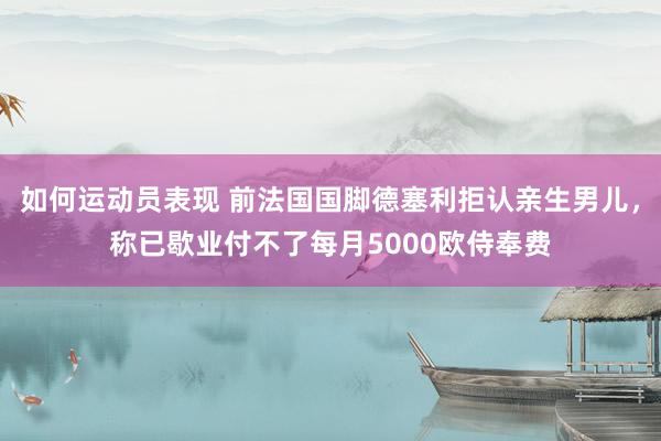 如何运动员表现 前法国国脚德塞利拒认亲生男儿，称已歇业付不了每月5000欧侍奉费