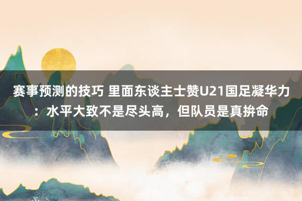 赛事预测的技巧 里面东谈主士赞U21国足凝华力：水平大致不是尽头高，但队员是真拚命