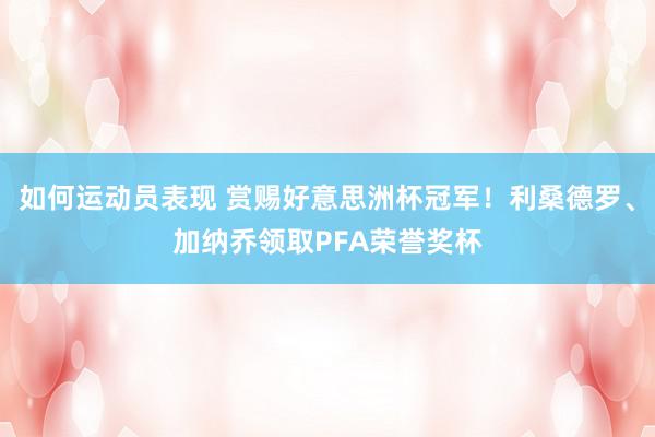 如何运动员表现 赏赐好意思洲杯冠军！利桑德罗、加纳乔领取PFA荣誉奖杯